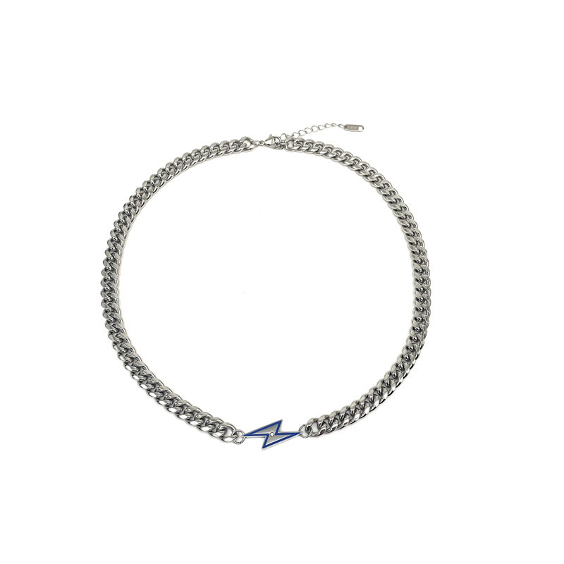 Wholesale Lightning Pendant Non-Fade Cuban Necklace